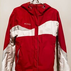 Columbia Women’s Red/White Ski Jacket (Small)